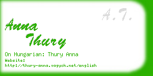 anna thury business card